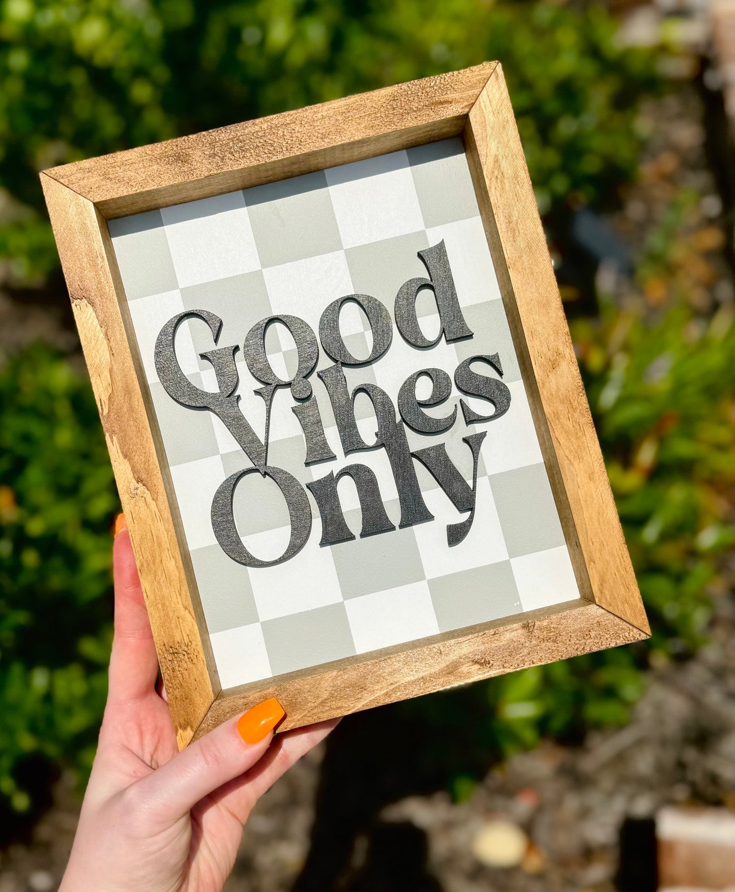 3D Good Vibes Sign