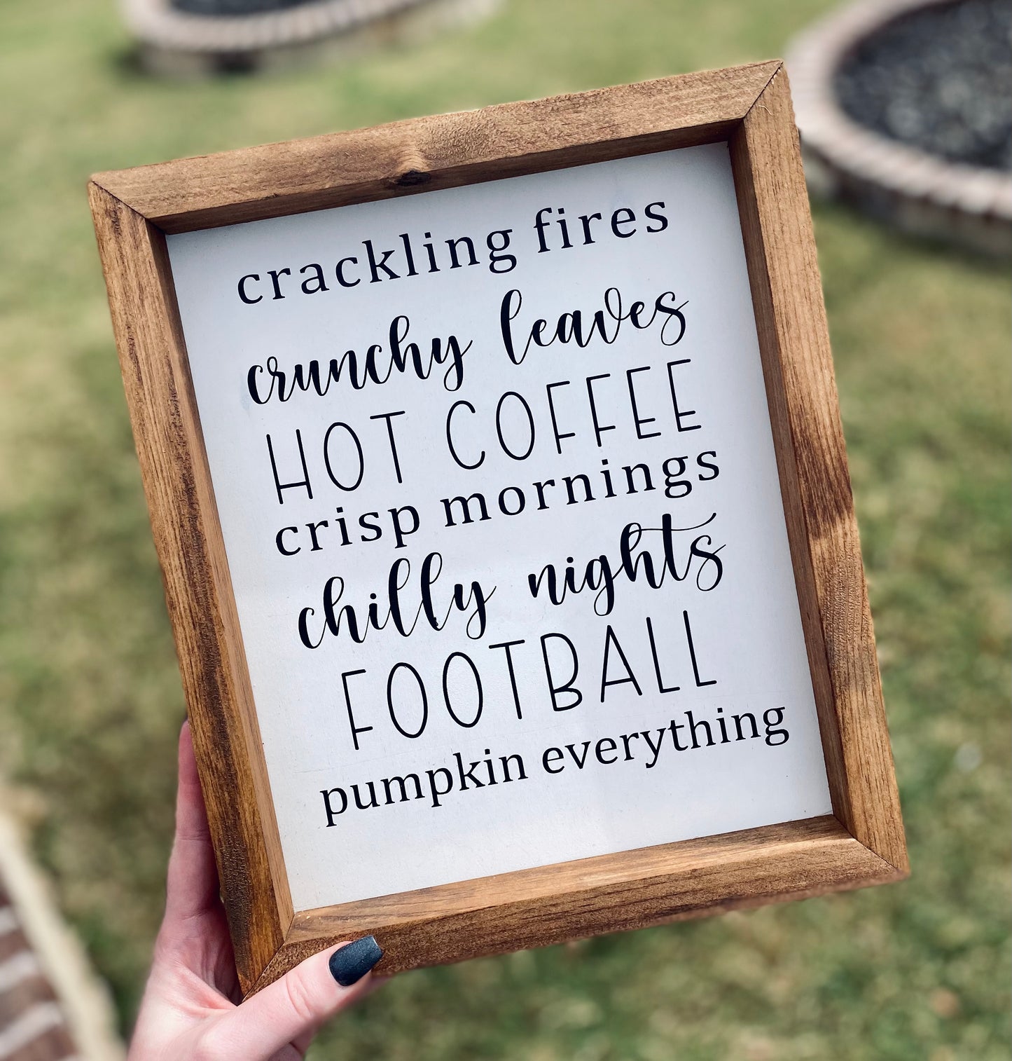 Fall Saying Farmhouse Sign