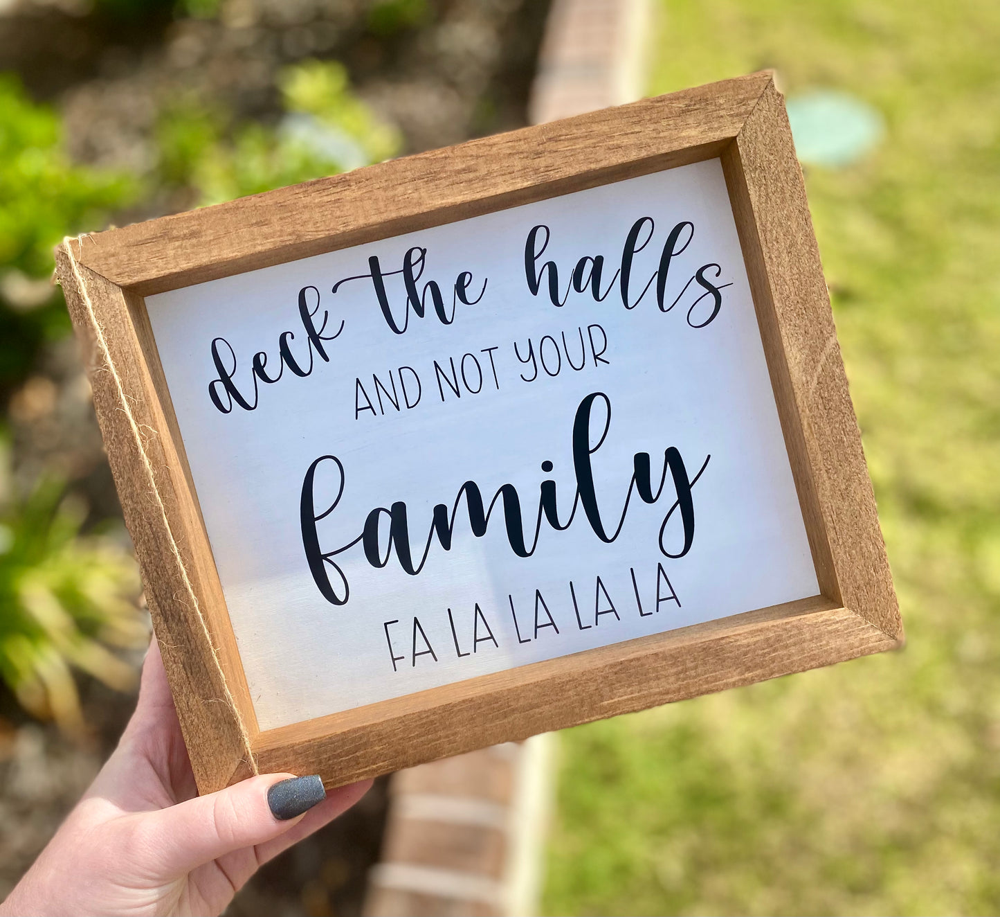Deck the Halls Farmhouse Sign
