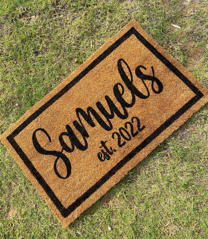 Est. Date Door Mat