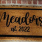 Est. Date Door Mat