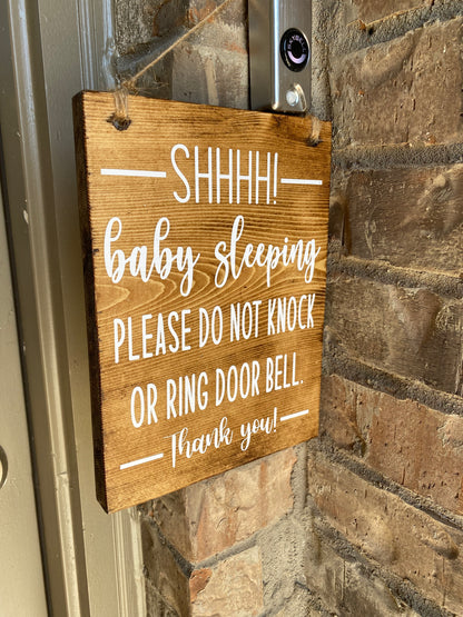 No Soliciting - baby sleeping