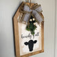 Howdy Y’all Cow Head Door Tag