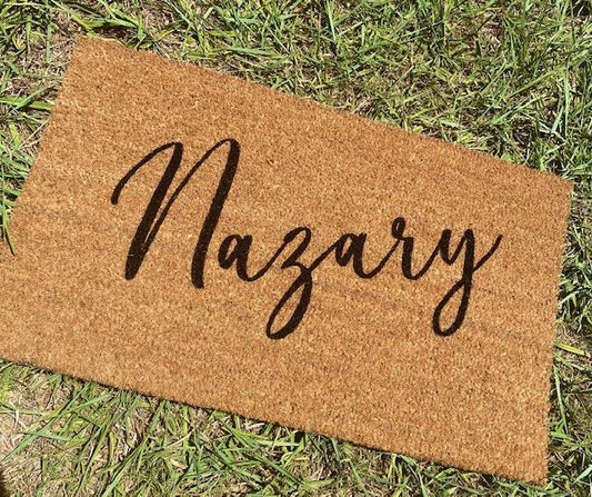 Last Name Door Mat